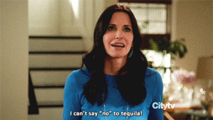 Woman Can't Say No To Tequila GIF