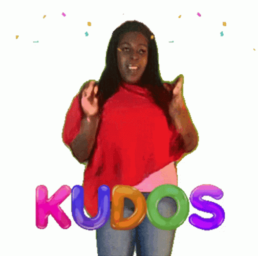 Woman Celebrating Kudos GIF