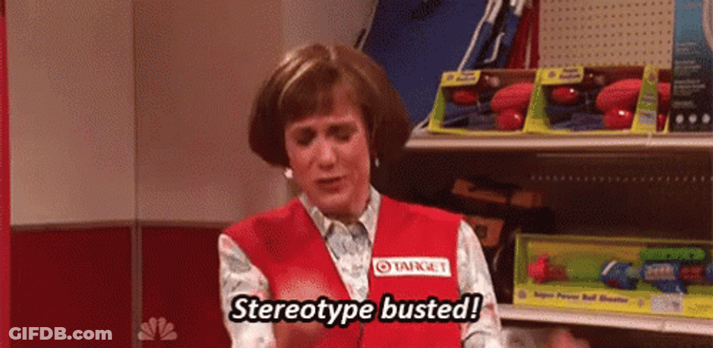 Woman Cheering Stereotype Busted GIF
