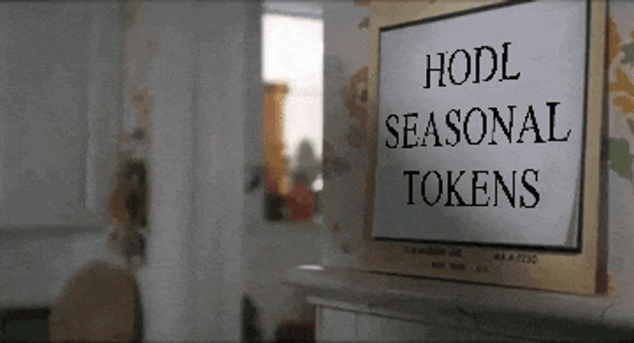 Woman Cheking Hodl Seasonal Tokens GIF