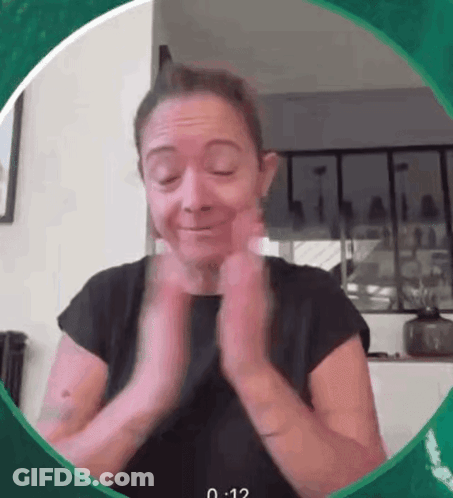 Woman Clapping Hands In Circle GIF