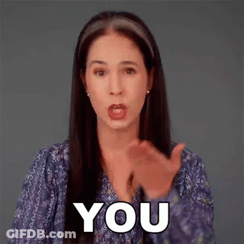 Woman Clapping Hands Saying You GIF