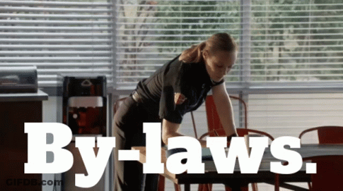 Woman Cleaning Table With By-Laws GIF