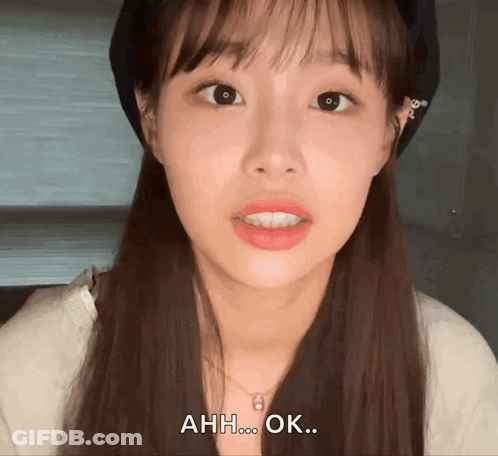 Woman Close-Up Ahh Ok GIF