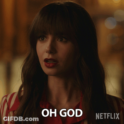 Woman Close Up Face Oh God GIF