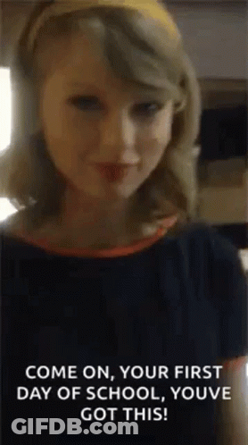Woman Close Up First Day Of School Youve Got This GIF