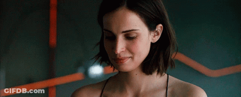 Woman Close Up Green Background GIF