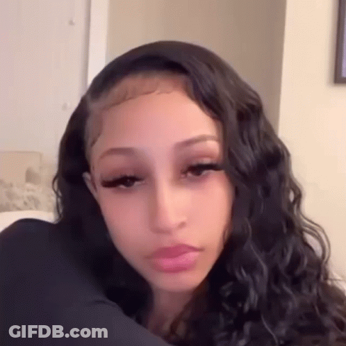 Woman Close Up Long Hair Black Shirt GIF
