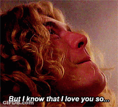 Woman Close Up Saying But I Know That I Love You So GIF
