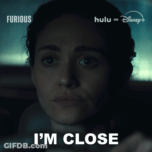 Woman Close Up Saying I'm Close GIF