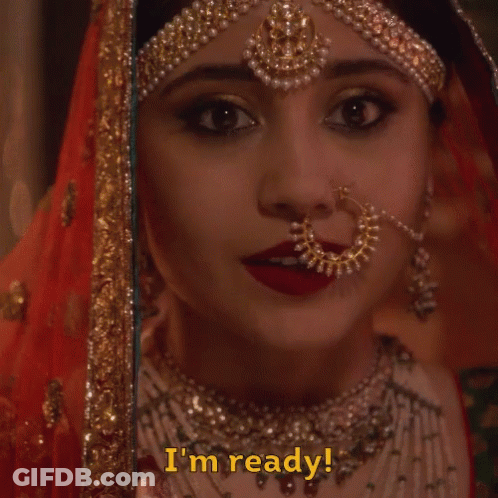 Woman Close Up Saying I'm Ready GIF