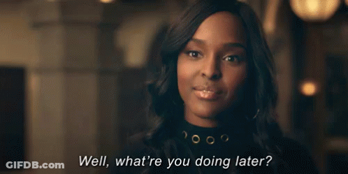 Woman Close Up Saying Well What Are You Doing Later GIF