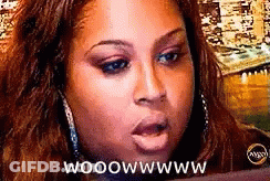 Woman Close Up Saying Wooowwww GIF