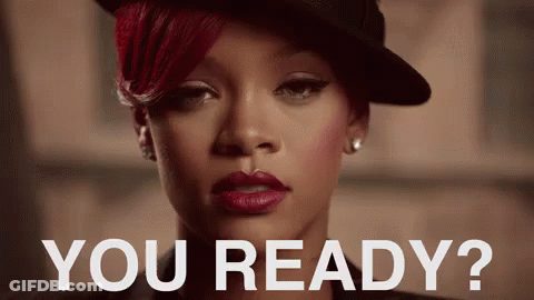 Woman Close Up Saying You Ready GIF