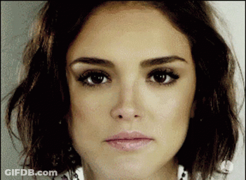 Woman Close Up Serious Expression GIF