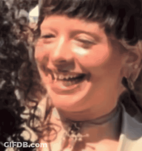 Woman Close-Up Smiling With Eyes Closed GIF