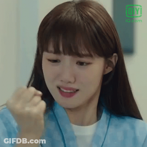 Woman Close Up With IOI Logo GIF