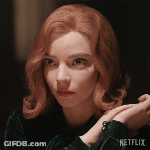 Woman Close Up With Netflix GIF