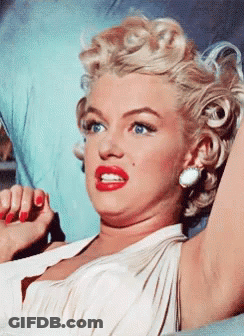 Woman Close Up With Red Lips GIF