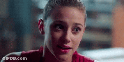 Woman Close Up With Red Top GIF