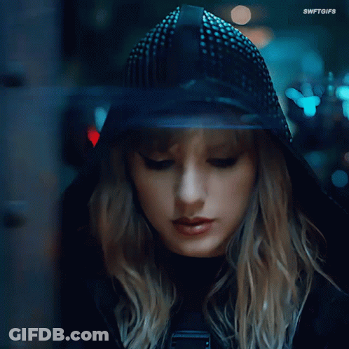 Woman Close Up With SWFTGIFS Text GIF