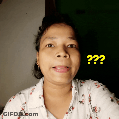 Woman Confused Face Question Mark GIF
