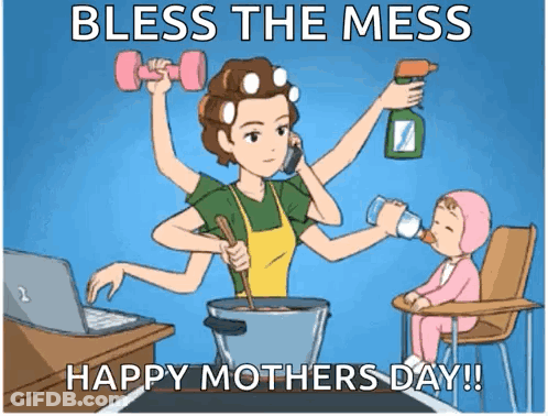 Woman Cooking And Talking On Phone GIF