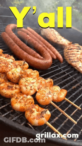 Woman Cooking On Grill GIF