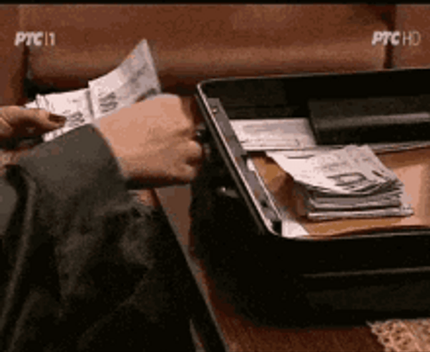 Woman Counting Money GIF