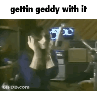 Woman Covering Ears In Front Of Microphone GIF