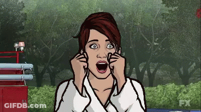 Woman Covering Ears With FX Logo In Corner GIF