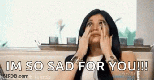 Woman Covering Eyes I'm So Sad For You GIF