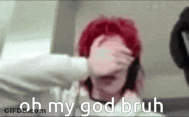 Woman Covering Eyes Saying Oh My God Bruh GIF