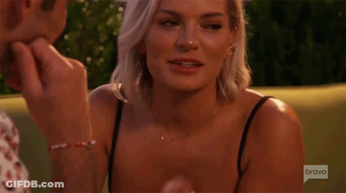 Woman Covering Face As Man Kisses Hand GIF