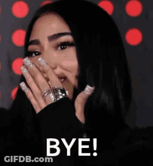 Woman Covering Face Bye GIF