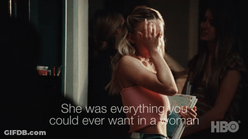 Woman Covering Face HBO Poster GIF