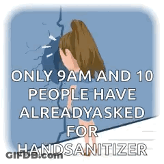Woman Covering Face In Front Of Wall GIF