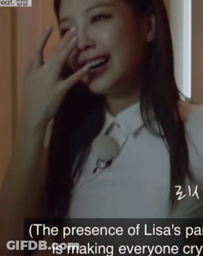 Woman Covering Face With Hand The Presence Of Lisa's Part Is Making Everyone Cry GIF