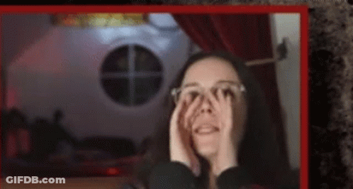 Woman Covering Face With Hands GIF