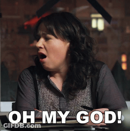 Woman Covering Face With Oh My God GIF