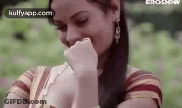 Woman Covering Mouth And Laughing GIF