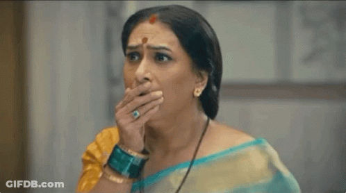 Woman Covering Mouth Funny Face GIF