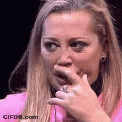 Woman Covering Mouth GIF