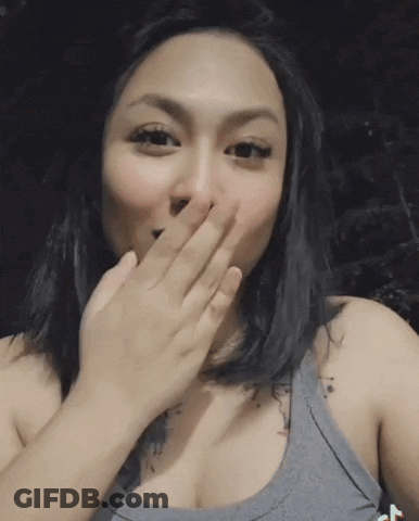 Woman Covering Mouth With Hand GIF