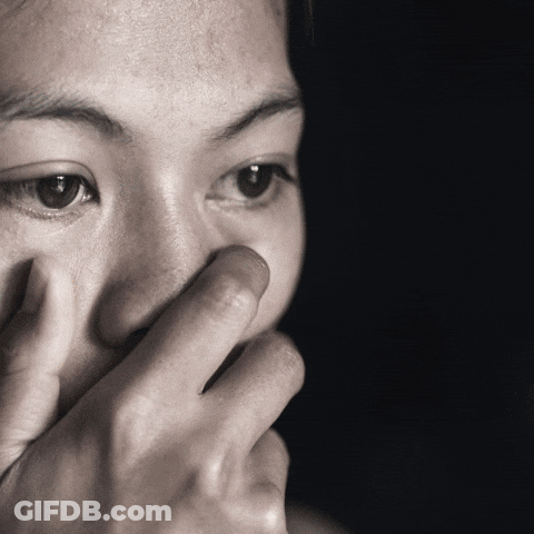 Woman Covering Mouth With Hand GIF