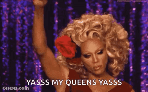 Woman Covering Nose On Pink Couch Yaassss GIF
