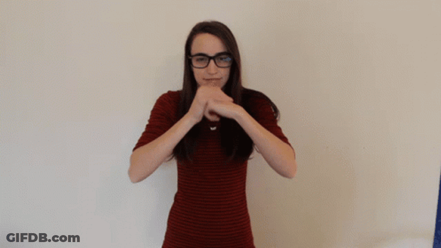 Woman Cracking Knuckles Habit GIF