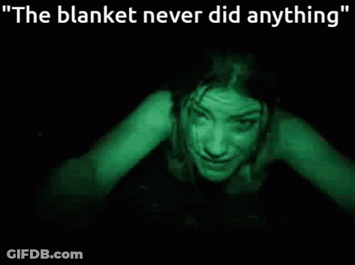 Woman Crawling In Darkness With Green Light GIF