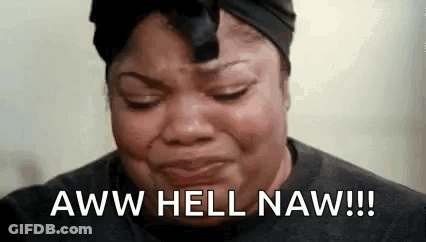 Woman Crying Aww Hell Naw GIF