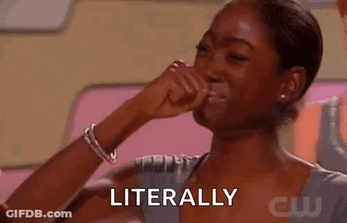 Woman Crying Covering Face Saying Literally GIF